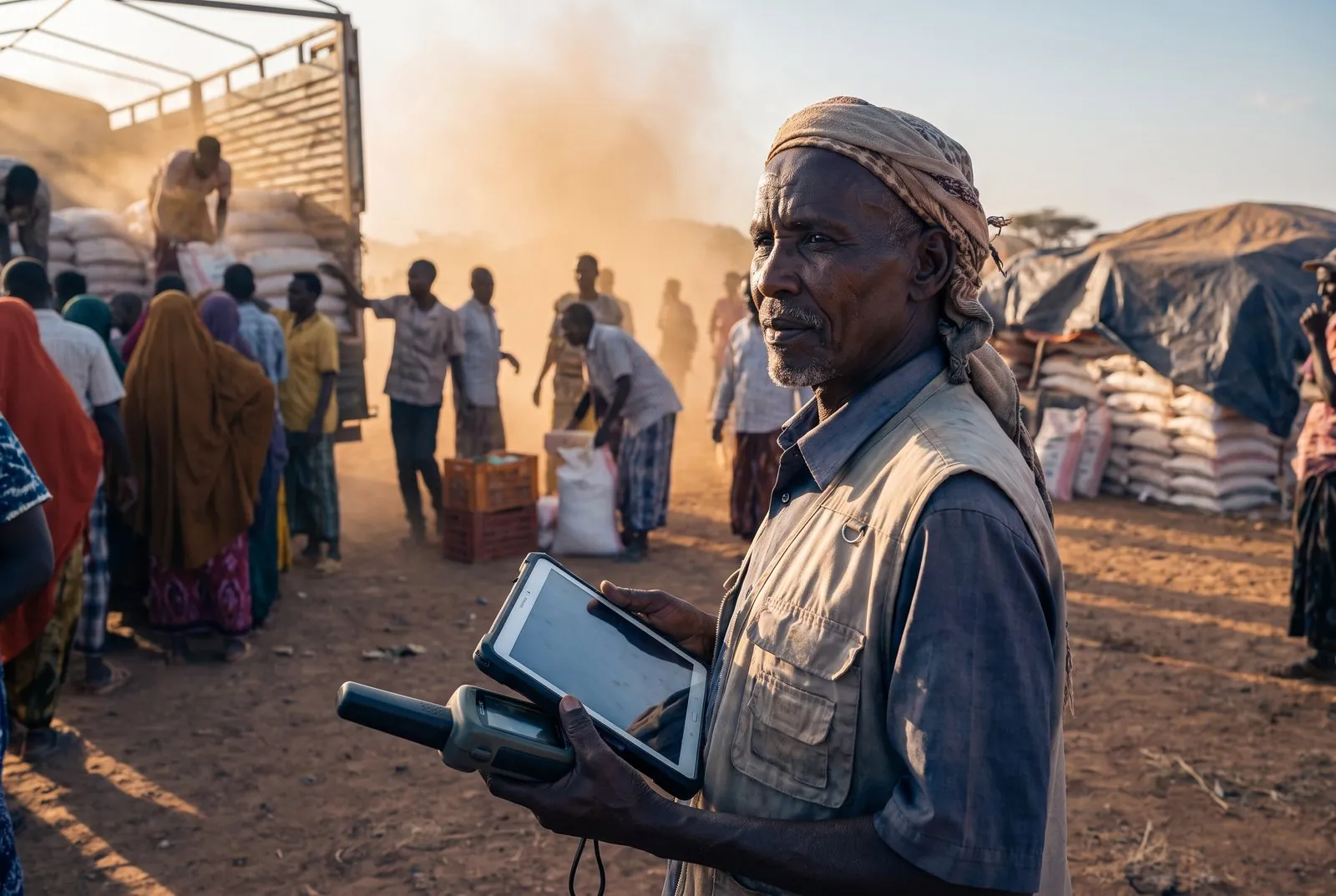 Independent monitor observing a distribution site